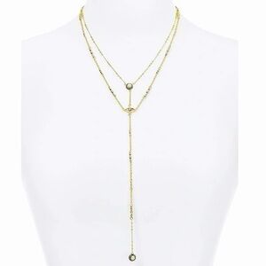 KENDRA SCOTT Coby Dainty Gold Layered Eye Necklace